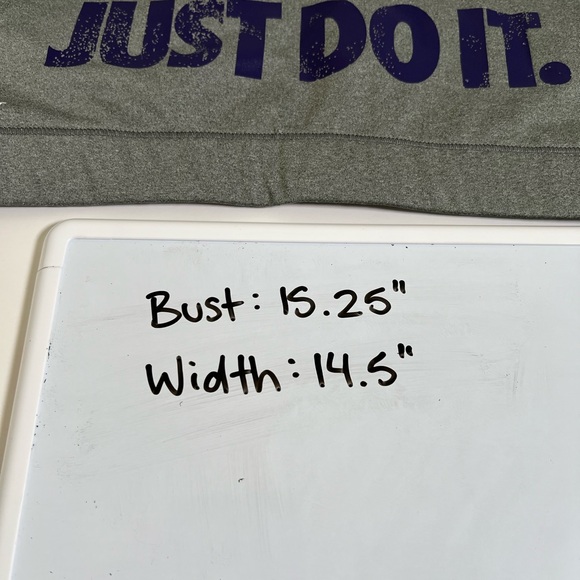 Nike Pro Dri-Fit Just Do It Logo Sports Bra Grey Blue Size L - Picture 7 of 7